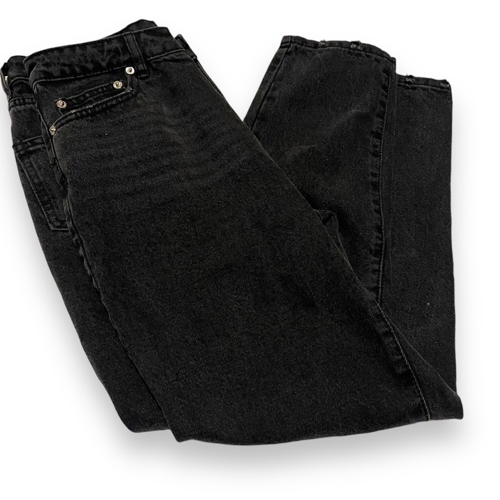 Princess Polly Black Straight Leg Jeans Size 6 Trendy Streetwear Denim